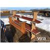 Image 1 : (7) WOOD BENCHES