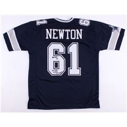 Nate Newton Signed Cowboys Jersey Inscribed "SB XXVII, XXVIII, XXX Champs" (JSA COA)