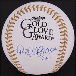Roberto Alomar Signed Gold Glove Award Baseball (JSA COA)