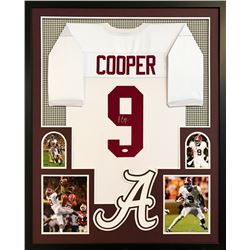 Amari Cooper Signed Alabama Crimson Tide 34" x 42" Custom Framed Jersey (JSA COA)
