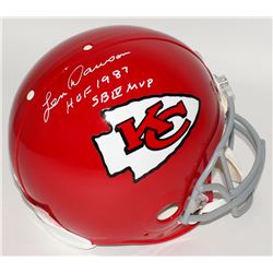 Len Dawson Signed Chiefs Full-Size Authentic Pro-Line Helmet Inscribed "HOF 1987"  "SB IV MVP" (JSA 