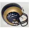 Image 1 : Marshall Faulk Signed Rams Full-Size Helmet Inscribed "HOF 20XI" (JSA COA)