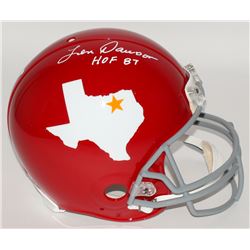 Len Dawson Signed Dallas Texans Throwback Full-Size Authentic Pro-Line Helmet Inscribed "HOF 87" (JS