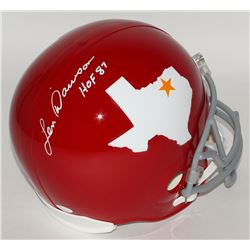 Len Dawson Signed Dallas Texans Throwback Full-Size Helmet Inscribed "HOF 87" (JSA COA)