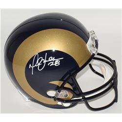 Marshall Faulk Signed Rams Full-Size Helmet (JSA COA)