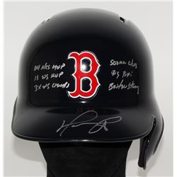David Ortiz Signed Red Sox Full-Size Batting Helmet With (6) Inscriptions (MLB  Fanatics Hologram)