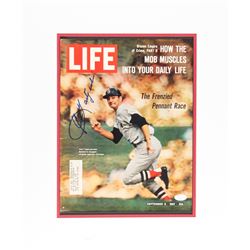 Carl Yastrzemski Signed 17x20 Custom Matted Life Magazine Display (JSA COA)