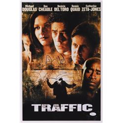 Catherine Zeta-Jones  Dennis Quaid Signed "Traffic" 12x18 Photo (JSA COA)