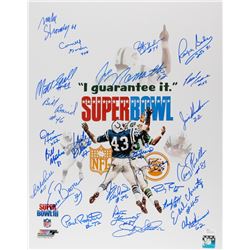 Super Bowl III New York Jets "I Guarantee It" 16x20 Photo Signed by (24) With Joe Namath, Al Atkinso