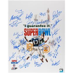 Super Bowl III New York Jets "I Guarantee It" 16x20 Photo Signed by (24) With Joe Namath, Al Atkinso