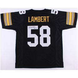 Jack Lambert Signed Steelers Jersey Inscribed "HOF 90" (JSA COA)