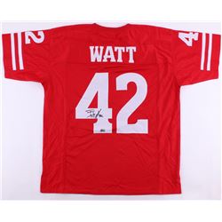 T. J. Watt Signed Wisconsin Badgers Jersey (Watt Hologram)