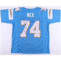 Ron Mix Signed Chargers Jersey Inscribed "HOF 1979" (JSA COA)