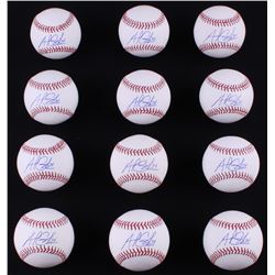 Lot of (12) Andrew Cashner Signed OML Baseballs (LOJO COA)