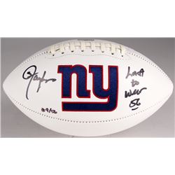 Lawrence Taylor Signed Giants Logo Football Inscribed "Last To Wear" (Radtke COA)