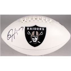 Bo Jackson Signed Raiders Logo Football (Jackson Hologram)