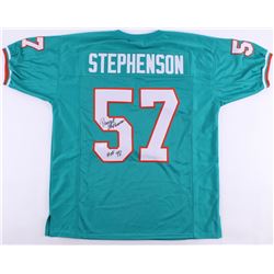 Dwight Stephenson Signed Dolphins Jersey Inscribed "HOF 98" (JSA COA)