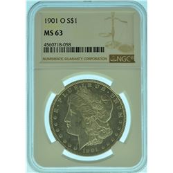 1901 "O" NGC MS63 Morgan Silver Dollar
