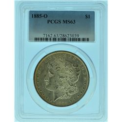 1885 "O" PCGS MS63 Morgan Silver Dollar