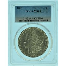 1887 PCGS MS64 Morgan Silver Dollar