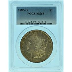 1885 "O" PCGS MS65 Morgan Silver Dollar