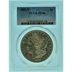 1882 "S" PCGS MS66 Morgan Silver Dollar