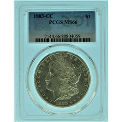 1883 "CC" PCGS MS66 Morgan Silver Dollar