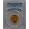 Image 1 : 1908 PCGS MS 64 $5.00 LIB Head Gold