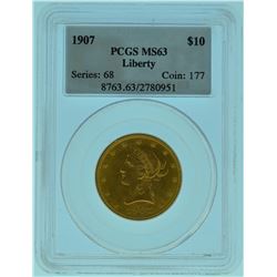 1907 PCGS MS63 $10 Gold Liberty Eagle