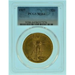 1927 PCGS MS64 $20 Gold Sint Gaudens