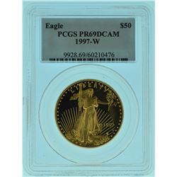 1997 "W" PCGS PF69 DCAM $50 Gold American Eagle