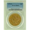 Image 1 : 1876 "S" PCGS MS 62 $20 Gold Lib Double Eagle