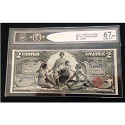 1896 $2 Ed Silver Cert Gem 67