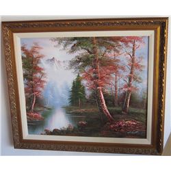 Large Framed Floral Picture