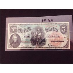 1869 $5 Rainbow