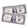 Image 1 : 2 X 1935 H Silver Certs UNC!