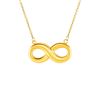 Image 1 : Necklace with Infinity Symbol in 10K Yellow Gold