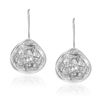 Image 1 : Sterling Silver Rutilated Quartz Teardrop Earrings