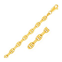5.0mm 14K Yellow Gold Anchor Chain