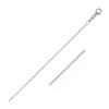 Image 1 : 1.1mm 14K White Gold Round Cable Link Chain