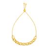 Image 1 : Adjustable Chain Bracelet in 14K Yellow Gold