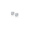 Image 1 : 14K White Gold Diamond Four Prong Stud Earrings (1/4 c.t. tw.)