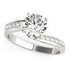 Image 1 : 14K White Gold Bypass Round Pronged Diamond Engagement Ring (1 5/8 ct. tw.)
