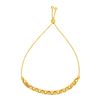 Image 1 : Adjustable Round Link Chain Bracelet in 14K Yellow Gold