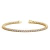 Image 1 : 14K Yellow Gold Round Diamond Tennis Bracelet (3 ct. tw.)