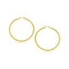 Image 1 : 10K Yellow Gold Polished Hoop Earrings (25 mm)