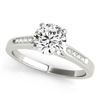 Image 1 : 14K White Gold Single Row Diamond Engagement Ring (1 ct. tw.)