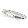 Image 1 : 14K White Gold Simple Diamond Wedding Ring (1/4 ct. tw.)