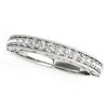 Image 1 : 14K White Gold Antique Prong Set Diamond Wedding Ring (1/3 ct. tw.)