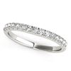 Image 1 : 14K White Gold Pave Set Style Diamond Wedding Band (1/4 ct. tw.)